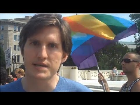 Crowds Await SCOTUS Decisions on Same-Sex Marriage