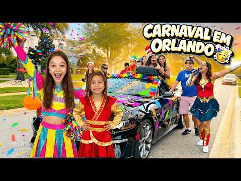 FIZEMOS UM CARNAVAL BRASILEIRO EM ORLANDO! 🎉🇧🇷 Ninguém Esperava por Isso!