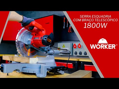 Serra Esquadria Telescópica 10” 1800W 127V Worker - Vídeo explicativo