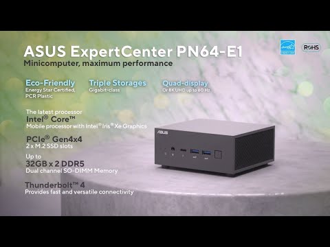 ASUS ExpertCenter PN64-E1 Mini PC Minicomputer, maximum performance