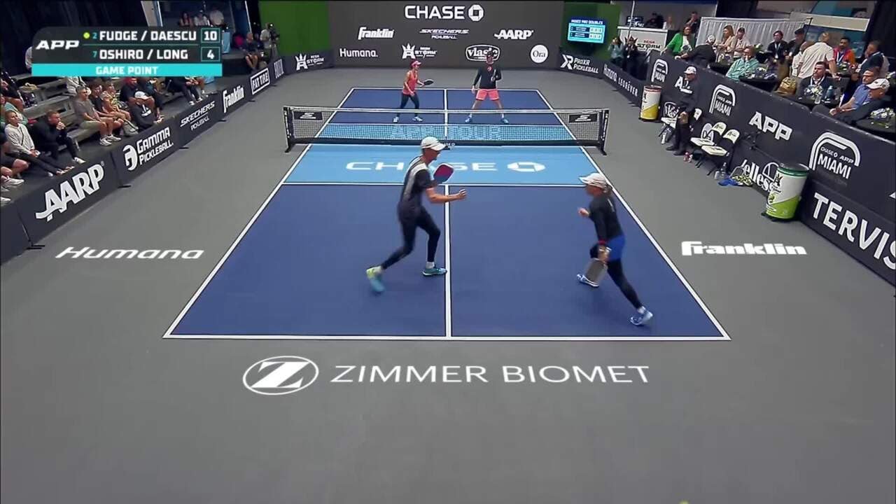 Andrei Daescu and Megan Fudge Game Point In Miami | APP Tour | Pickleball