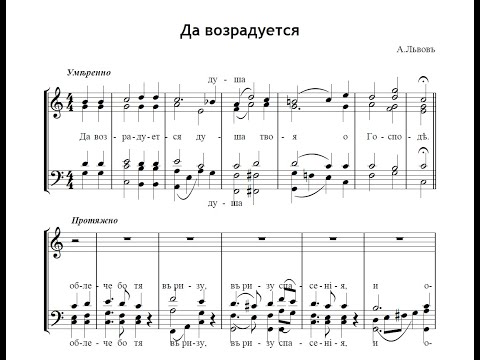Да возрадуется - А.Львов