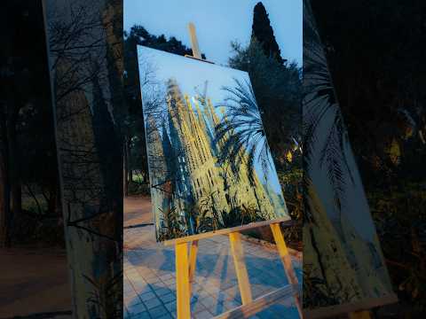 Realistic painting of la Sagrada Familia 📸 with @xiaomi  #xiaomi17ultra