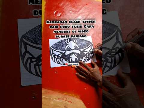 ramraman black spider dari buku tulis #trendingshorts #videoshort
