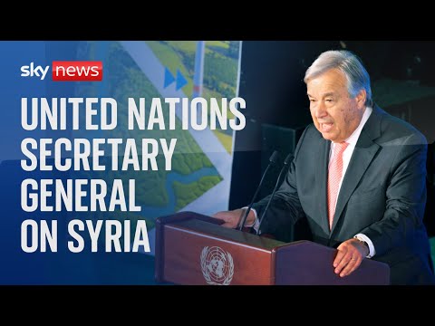Watch live: UN Secretary General Antonio Guterres gives a news conference on Syria
