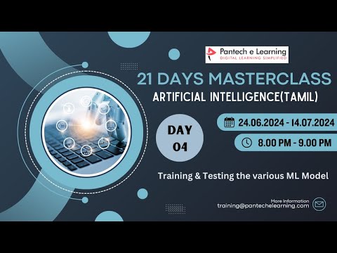 Day 4 - Training & Testing the various ML Model