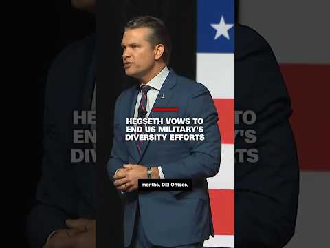 Hegseth vows to end US military's diversity efforts