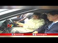 Watch: CM Chandrababu Test Drives Kia Motors Electric Car