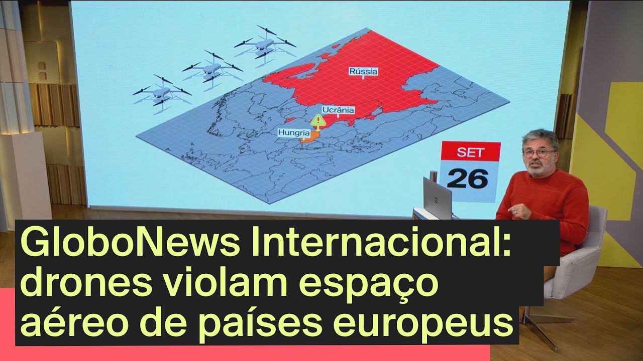 Drones violam espaço aéreo europeu | GloboNews Internacional