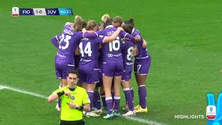 Fiorentina-Juventus 1-0 | Catena decide il primo round | #CoppaItaliaFemminile Frecciarossa