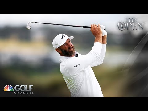 Dustin Johnson uses flag in The 153rd Open at Portrush to stuff approach | Golf Channel