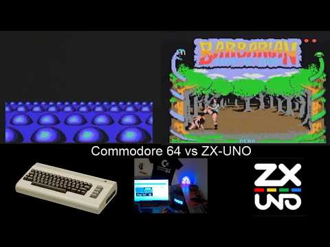 Commodore 64 real vs ZX-UNO. Último test de pantalla