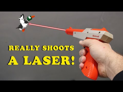 Make a Nintendo Zapper shoot REAL LASERS!
