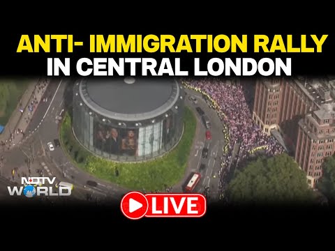 Anti-Immigration Rally In Central London LIVE: Activist Tommy Robinson Leads March