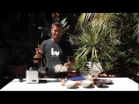 Pete Evans makes LSA with the Healthstart Ceramic Pro+ Multifunction Juicer/Processor - YouTube
