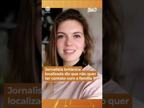 Jornalista britânica localizada no RJ diz que não quer ter contato com a família #Shorts #FalaBrasil