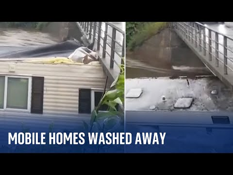 Norway: Two mobile homes smash into bridge