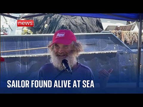 Australian sailor rescued after months lost at sea with his dog