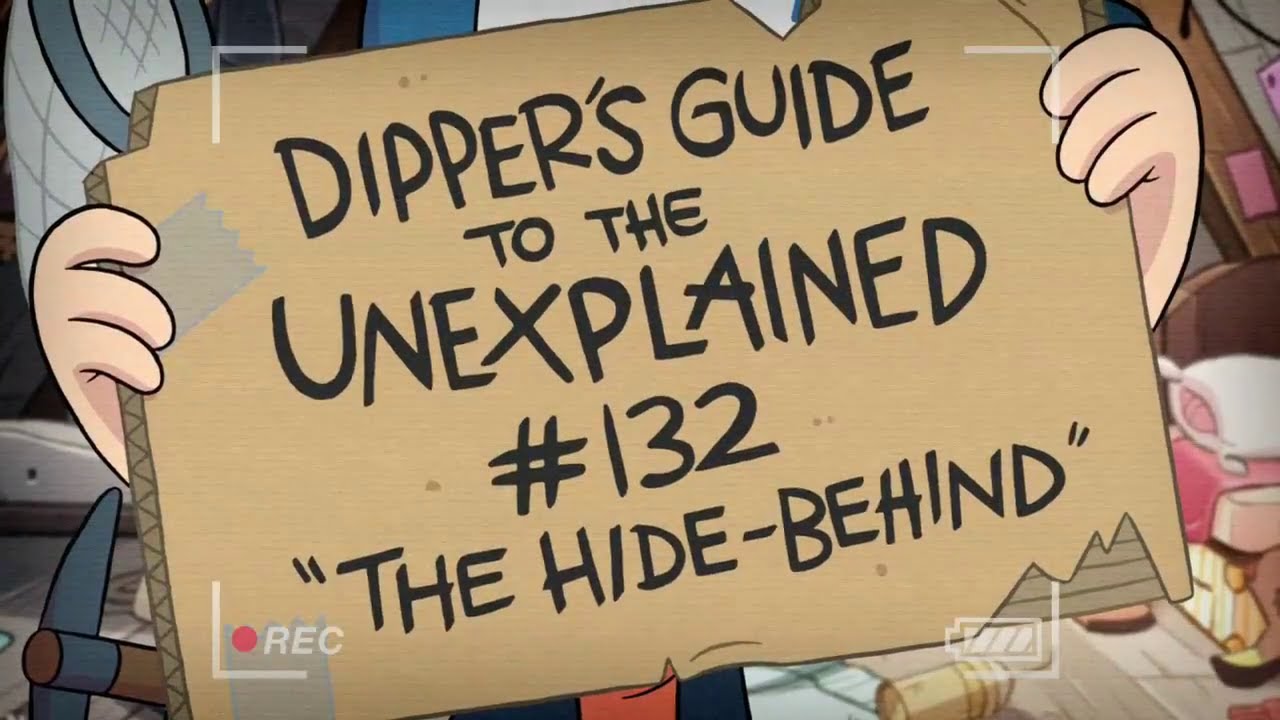 06 The Hide Behind Gravity Falls Dippers Guide To The Unexplained Youtube