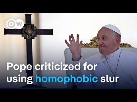 Pope makes rare apology, after reportedly using a homophobic term in a private meeting | DW News