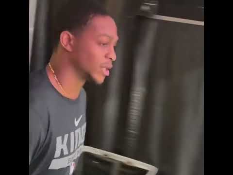 De'Aaron Fox walks out to the Kings' home court before Game 7 #shorts video clip