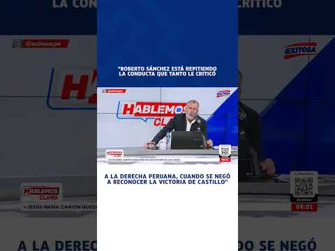 🔴🔵 Nicolás Lúcar: "Roberto Sánchez está repitiendo la conducta que tanto le criticó a la derecha"