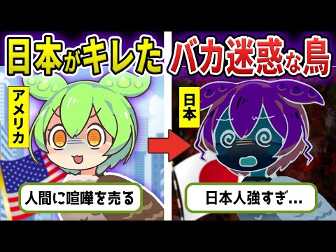 海外で調子に乘りすぎたバカ迷惑な鳥が日本を本氣で怒らせた結果www【ずんだもん&ゆっくり解説】