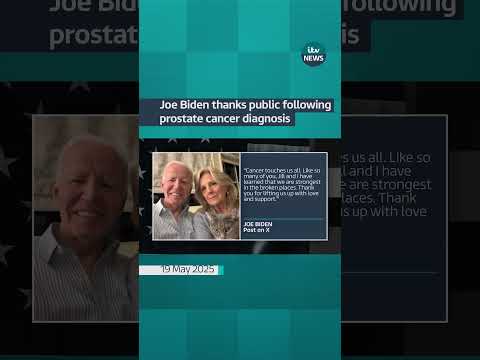 Joe Biden thanks the public for its support following prostate cancer diagnosis #itvnews
