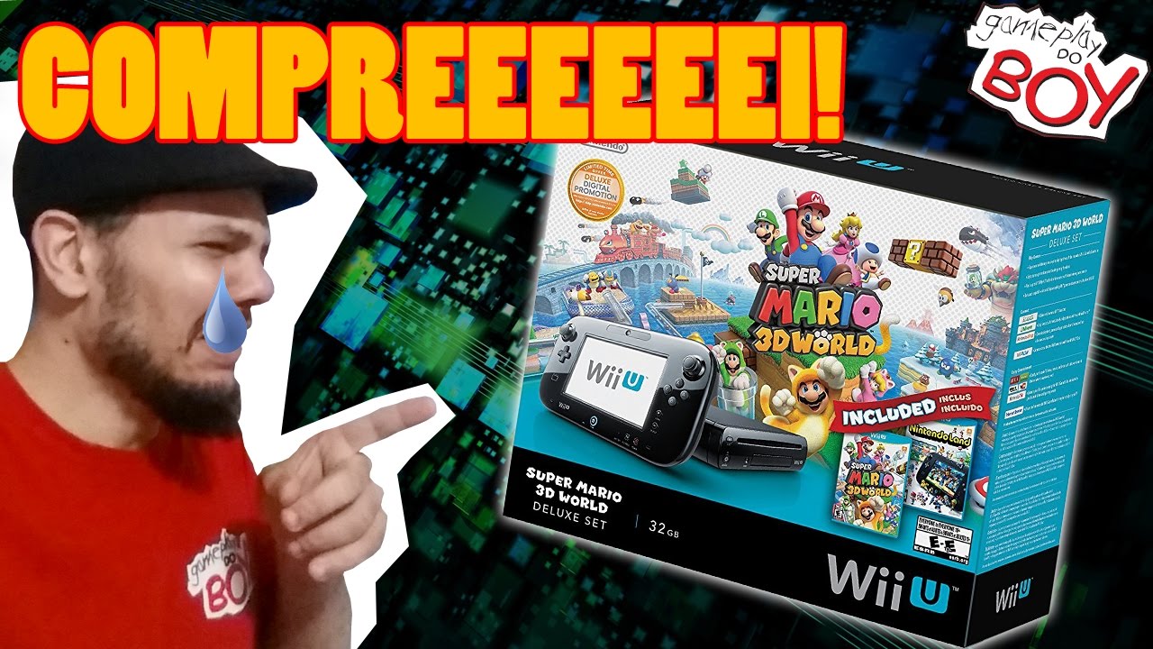 COMPREI NINTENDO WII U - UNBOXING FINALMENTE - Gameplay do Boy