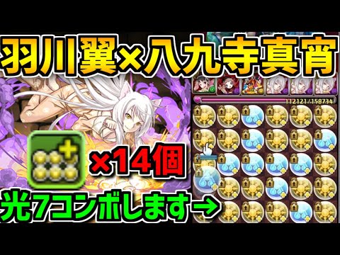 【3.1倍】羽川翼×八九寺真宵がシンプルに強すぎる！光コンボ強化14個編成ｗｗ【パズドラ】