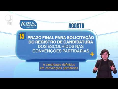 Calendário Eleitoral: Prazo Final Registro de Candidaturas