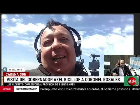 Cobertura de la visita de Axel Kicillof a Coronel Rosales – Luis Alderete corresponsal en PBA