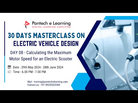 Day 08 – Calculating the Maximum Motor Speed for an Electric Scooter | Pantech E Learning