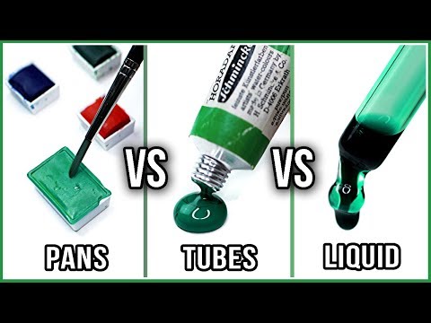 What Is The Difference Between Watercolors In PANS, TUBES & LIQUID Watercolors