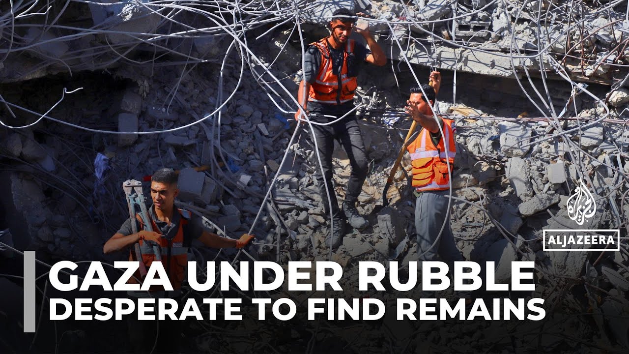 Palestinian in Gaza desperate to recover loved ones still buried under rubble