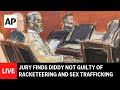 LIVE: Outside court as jury finds Diddy not guilty of racketeering and sex trafficking