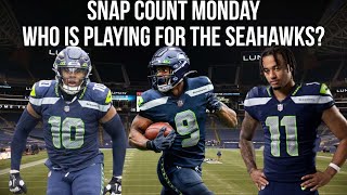 Seattle Seahawks Snap Count Monday: Who is getting on the field for the Seahawks?