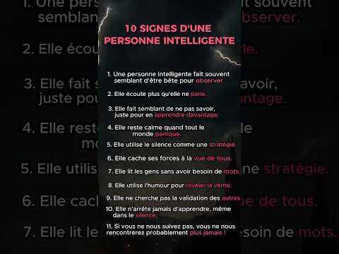 10 Signes Indéniables d'une Personne Vraiment Intelligente