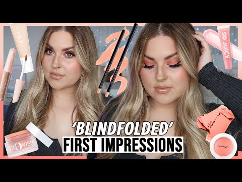 'blindfolded' first impressions.... picking out random makeup! ?