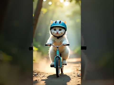 Bille ka cycle pa jungle ka safr #ai #shots #youtubeshorts #viral #cute #jungle #cycling