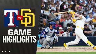 Rangers vs. Padres Game Highlights (7/5/25) | MLB Highlights