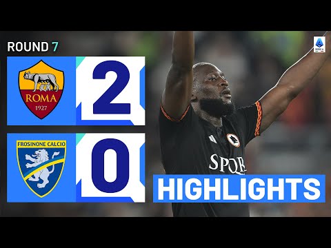 Roma-Frosinone 2-0 | Lukaku fires Roma to first win in three: Goals & Highlights | Serie A 2023/24