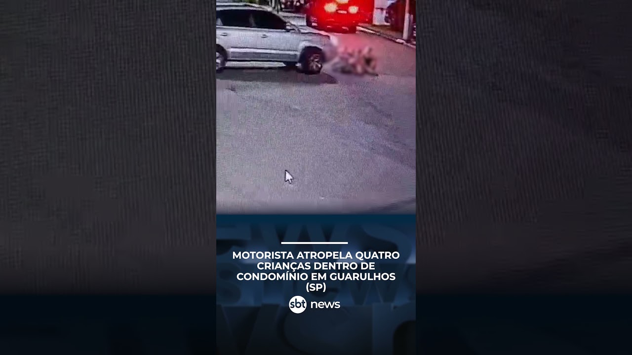 Motorista atropela quatro crianças dentro de condomínio em Guarulhos (SP)