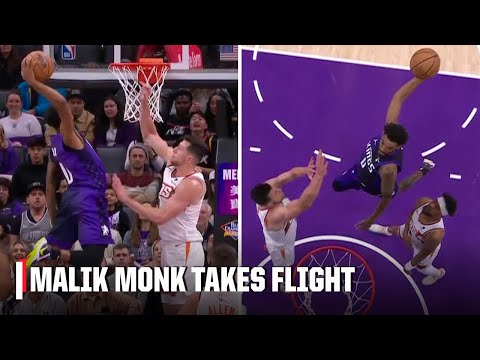 LOOK OUT FOR MALIK MONK  Massive dunk over Drew Eubanks | NBA on ESPN video clip