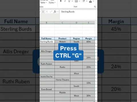 Fill empty cells in Ms Excel #excel #trending #exceltips #viral #shorts #exceltricks