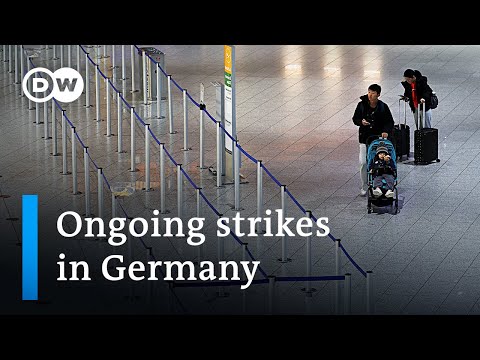 Parallel strikes disrupt rail and air travel in Germany | DW News