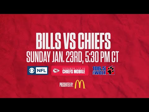 TUNE IN: Sunday, January 23 at 5:40pm CT | Chiefs vs. Bills video clip