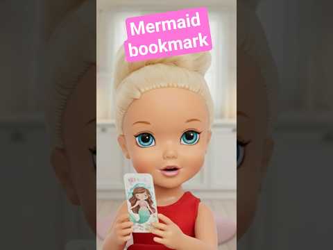 Annie makes Elsie a bookmark! #books #reading #shorts