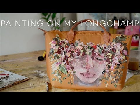 Painting on my Longchamp | Handpainting a bag