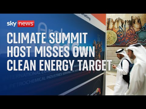 UAE: Climate summit host misses own clean power target
